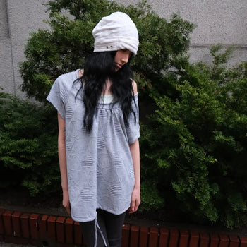 Flower Button Beanie (2 colors)