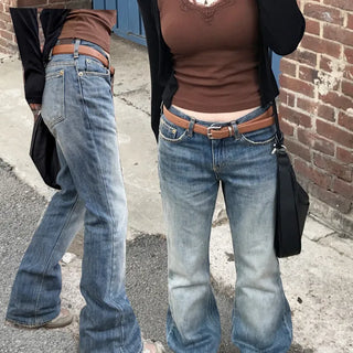 Lavigne Vintage Medium Blue Low Bootcut Pants