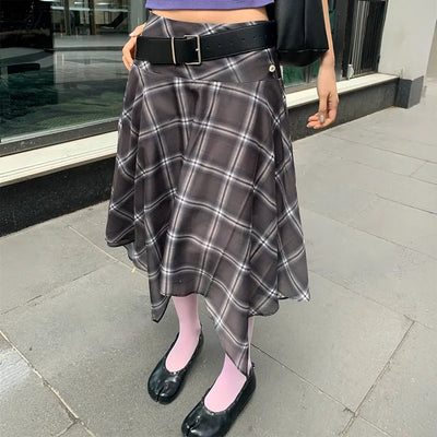 Kia Asymmetrical Layered Skirt