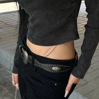 Eve Western studded wave belt