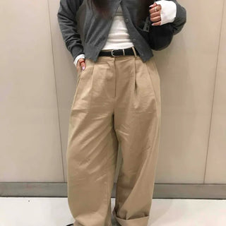 Loose-fit Pintuck Wide Daily Long Pants