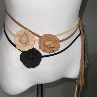 K. Rose Slim Knot Strap Belt