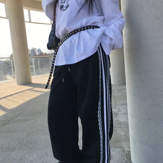 Peter Lace Track Line Training Two-Way Pants