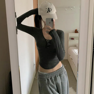 [Burnout Look/Body Correction Version] Glam Dotto Long Sleeve T-shirt