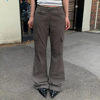 Kanto Nylon Bootcut Cargo Pants