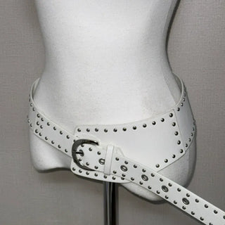 Khan Ethnic Cross Silver Studded Low Belt