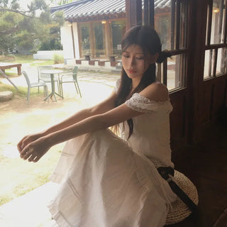 Maidy Lace Frill Long Skirt
