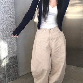 Mude Pintuck Cut-out Wide Pants