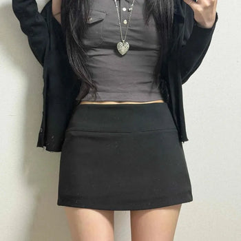 H-line Straight Regular Fit Daily Mini Skirt