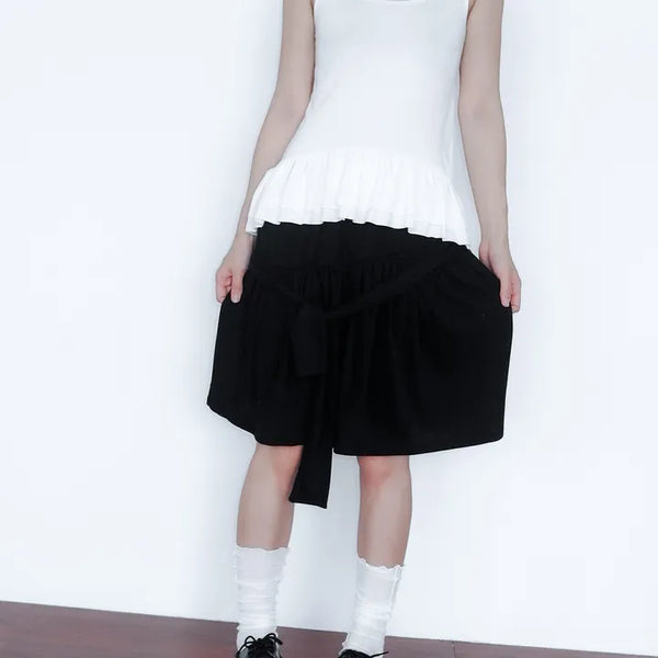 aio layered cancan sleeveless