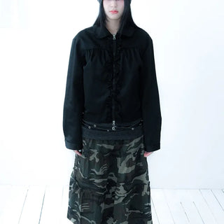 Military long frill on the