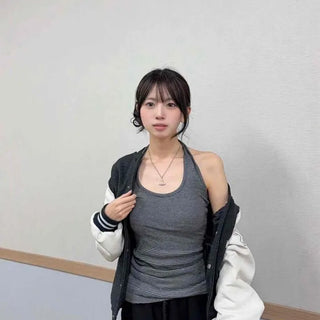 Slim Fit Striped Fitted Daily Sleeveless