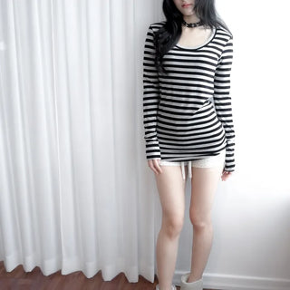 Day dori stripe long t (2c)