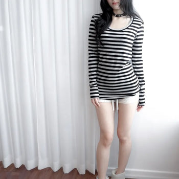 Day dori stripe long t (2c)