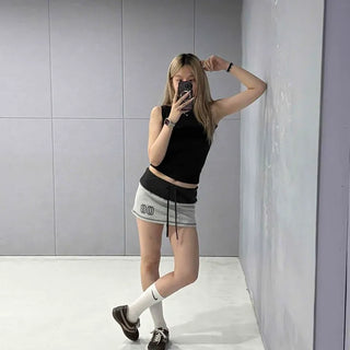 Slim Fit Fitted Plain Daily Sleeveless