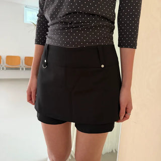 Eve Diring Rivet Mini Skirt Pants Skirt Pants