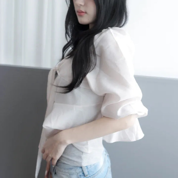 Black miso blouse (2c)