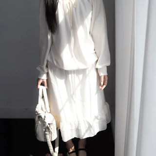 breeze midi frill skirt