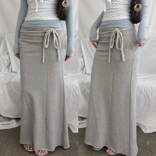 Choeple wrap strap long skirt
