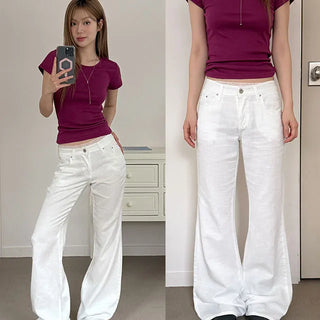 Coca Basic Low Bootcut Cotton Pants