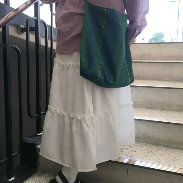 Fly sway long skirt