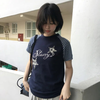 Star Patch Raglan Short Sleeve