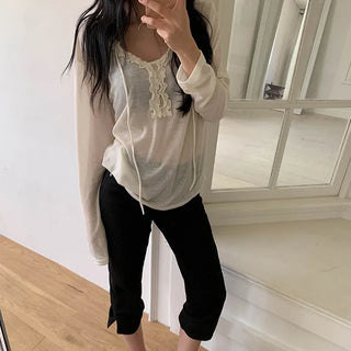 Salantatem Frill Silky Tee