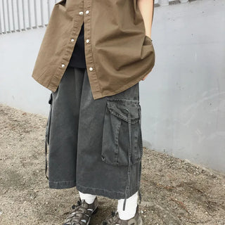 [UNISEX] Engi Rope Pigment Bermuda Shorts
