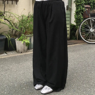 Star Color Block Nylon Wide Training Pants