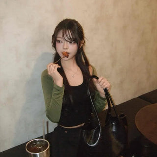 Slim Fit Plain Long Sleeve Casual Daily Cardigan