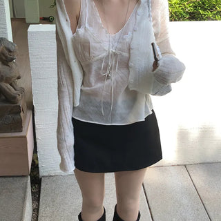Jerry Lace V-Neck Sleeveless Blouse