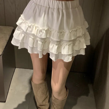 Sophie Tiered Flare Mini Skirt/Skirts