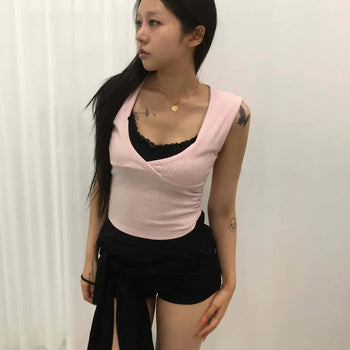 Regular Fit Shirred Sporty Daily Shorts
