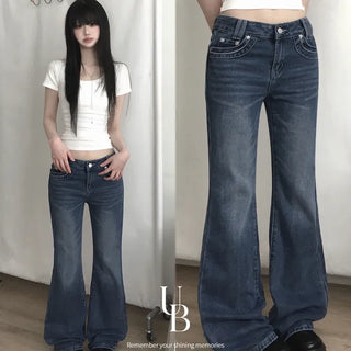 Stock bootcut denim long pants