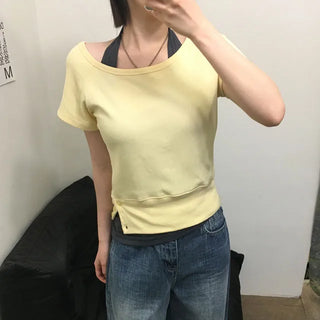 Summer Waffle Layered Sweatshirt Set 4 Colors