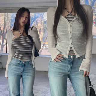 Cane's see-through cardigan