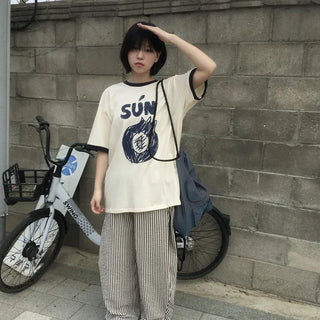[UNISEX] SUN Ringer Short Sleeve T-shirt