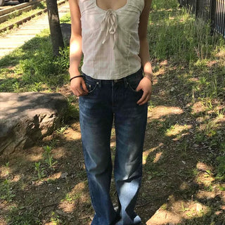 Regular Fit Washed Wide Daily Long Pants