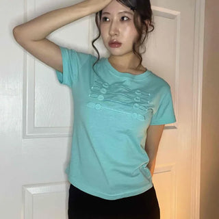 Button Plain Regular Fit Daily Short Sleeve T-shirt