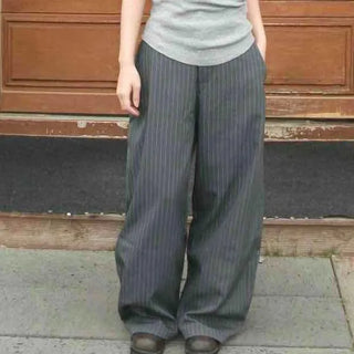 Modern Stripe Wide Daily Slacks