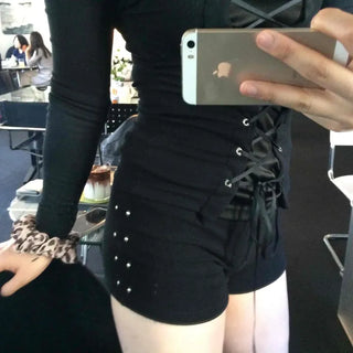 Studded Wide Loose Fit Daily Shorts