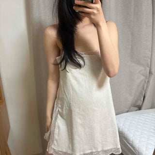 Plain Strap A-Line Sleeveless Slim Fit Mini Dress