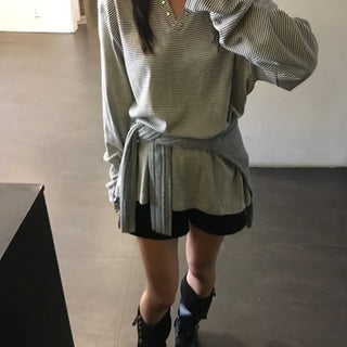 *Unisex* Studded Striped Sleeve