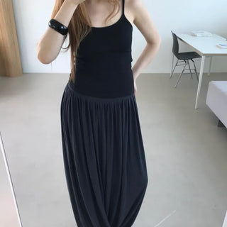 draped maxi skirt