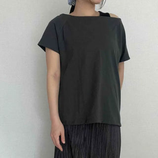 Riha Plain Loose Fit Oversized Daily Short Sleeve T-shirt