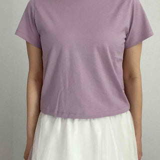 Plain Regular Fit Casual Daily Short Sleeve T-shirt