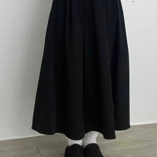 Pintuck Flare A-Line Daily Midi Skirt