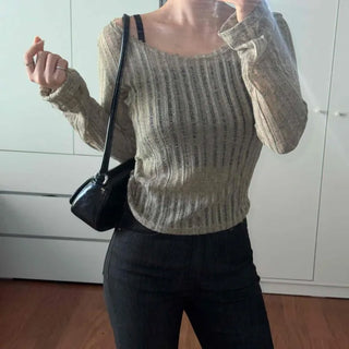 Slim Fit Long Sleeve Casual Daily Long Sleeve T-shirt