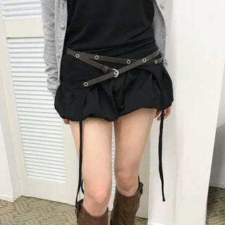 VOLUME SHORTS / Balloon Fit Elastic Waist Pants