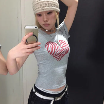 Zebra heart t-shirt